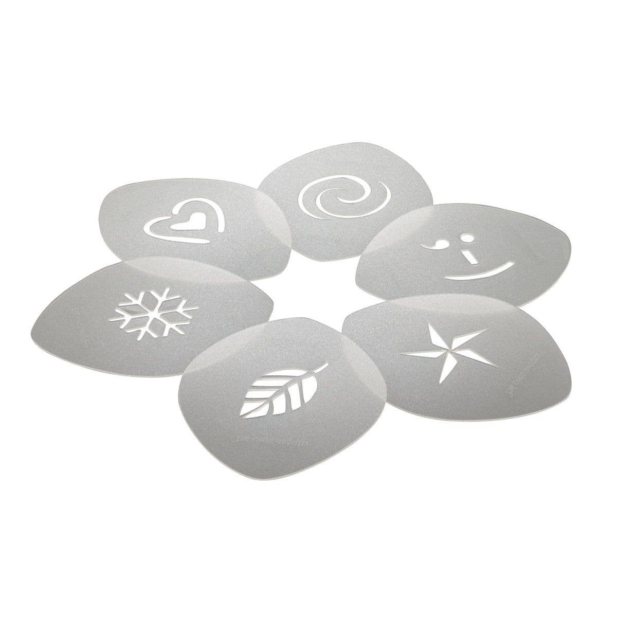 Set of Cappuccino Art Stencils | HIC Kitchen
