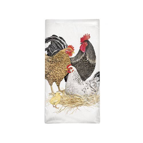 Chicken Family Towel | Mary Lake-Thompson