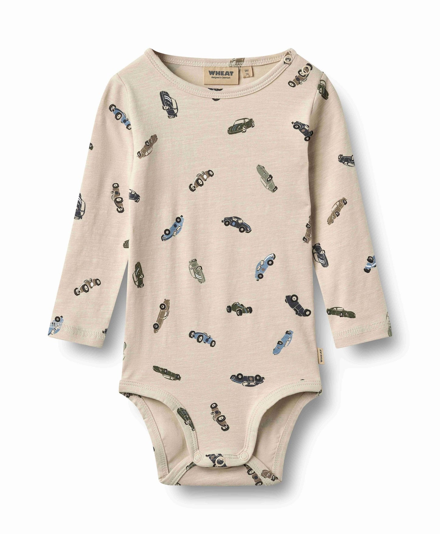 Freddie Cars Bodysuit | Wheat