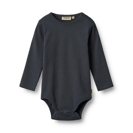 Spencer Navy Bodysuit | Wheat