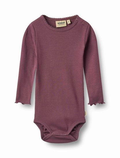 Regitize Eggplant Bodysuit | Wheat