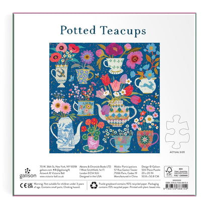 Victoria Ball Potted Teacups 500 pc Puzzle | Galison