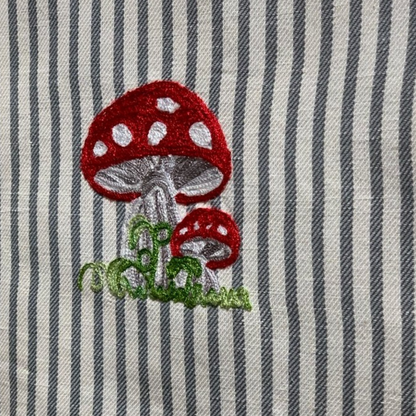 Mushroom Embroidered Table Runner | Busatti Italy