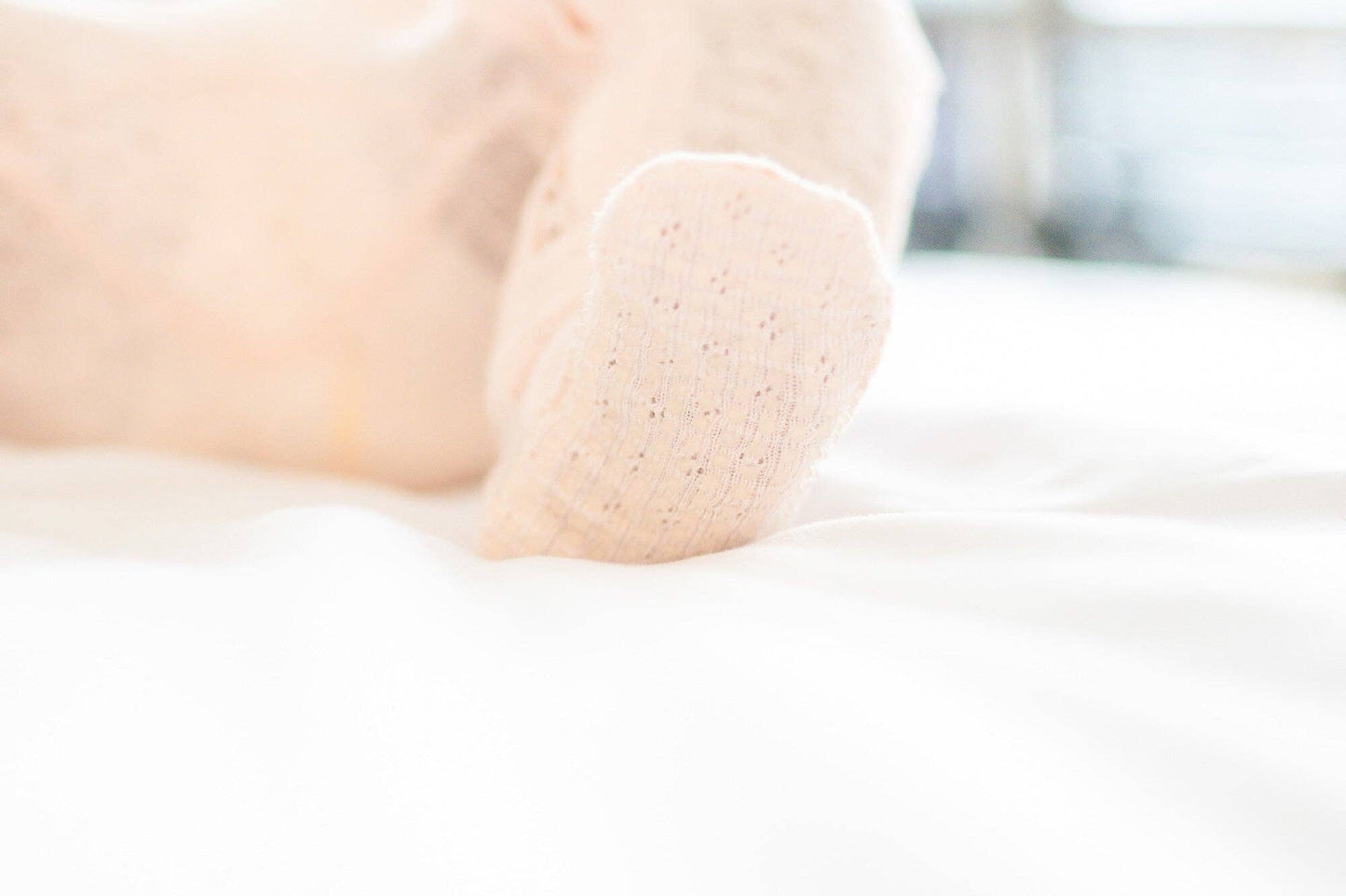 Cotton Candy Organic Pointelle Footie | L'ovedbaby