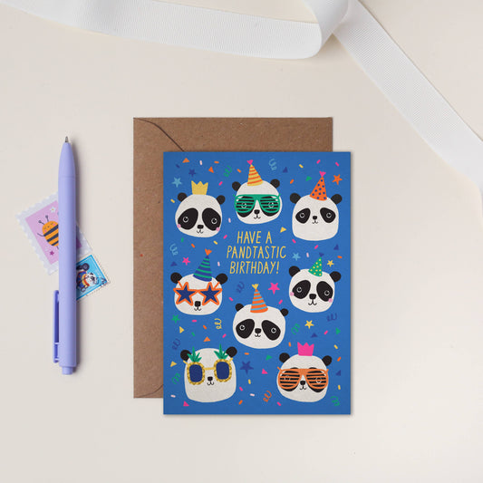 Party Pandas Children's Birthday Card | Mifkins