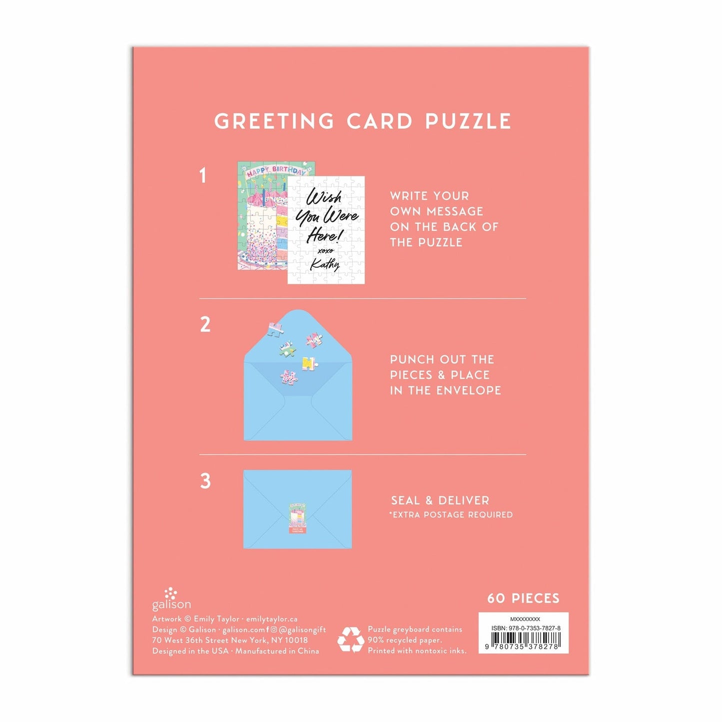 Confetti Cake Puzzle Card | Galison