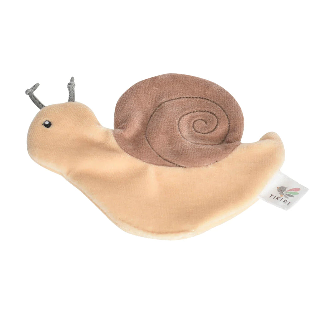 Snail Organic Crinkle Toy | Tikiri Toys