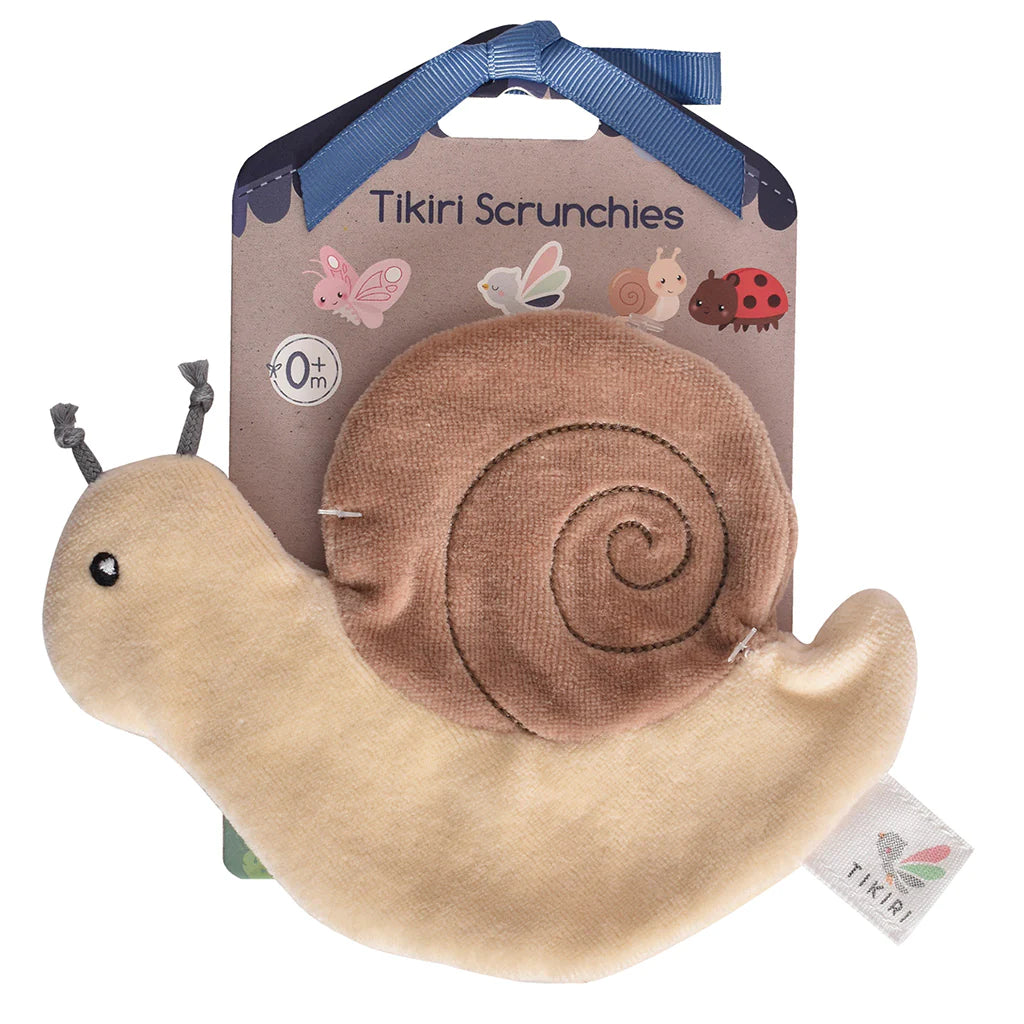 Snail Organic Crinkle Toy | Tikiri Toys