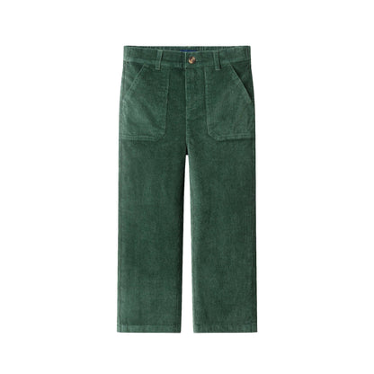 Green Wide Leg Corduroy Pants | Andy & Evan