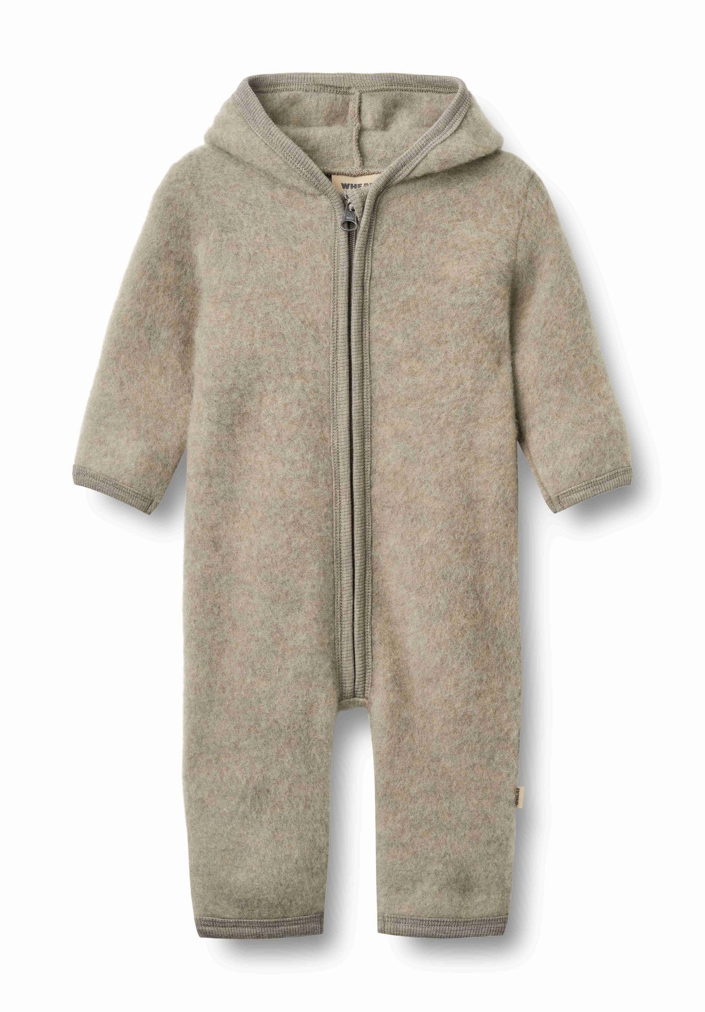 Ata Khaki Melange Fleece Suit | Wheat