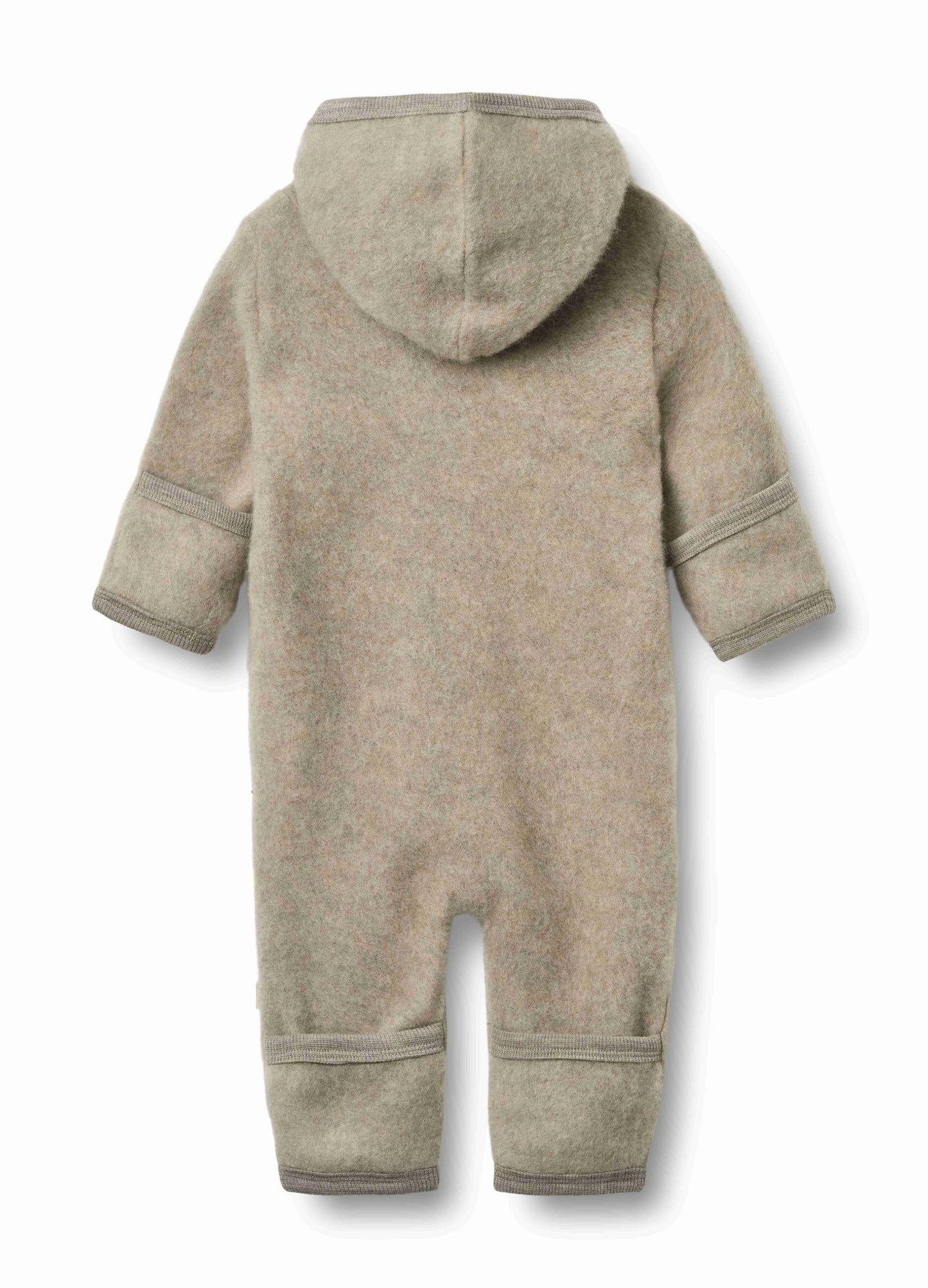 Ata Khaki Melange Fleece Suit | Wheat