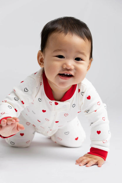 Doodle Hearts Convertible Romper | Monica + Andy