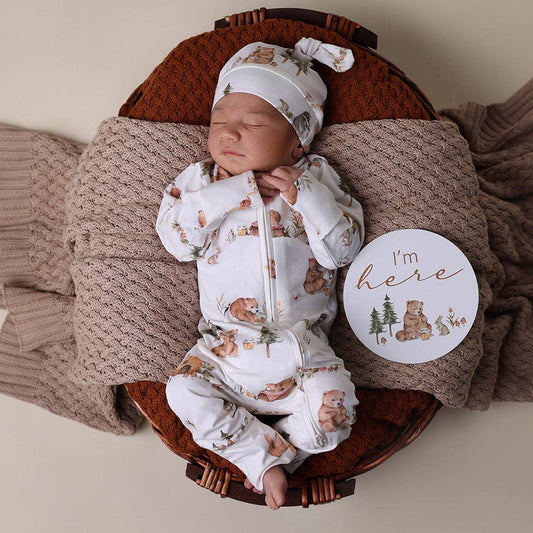 Bears Organic Convertible Romper | Snuggle Hunny
