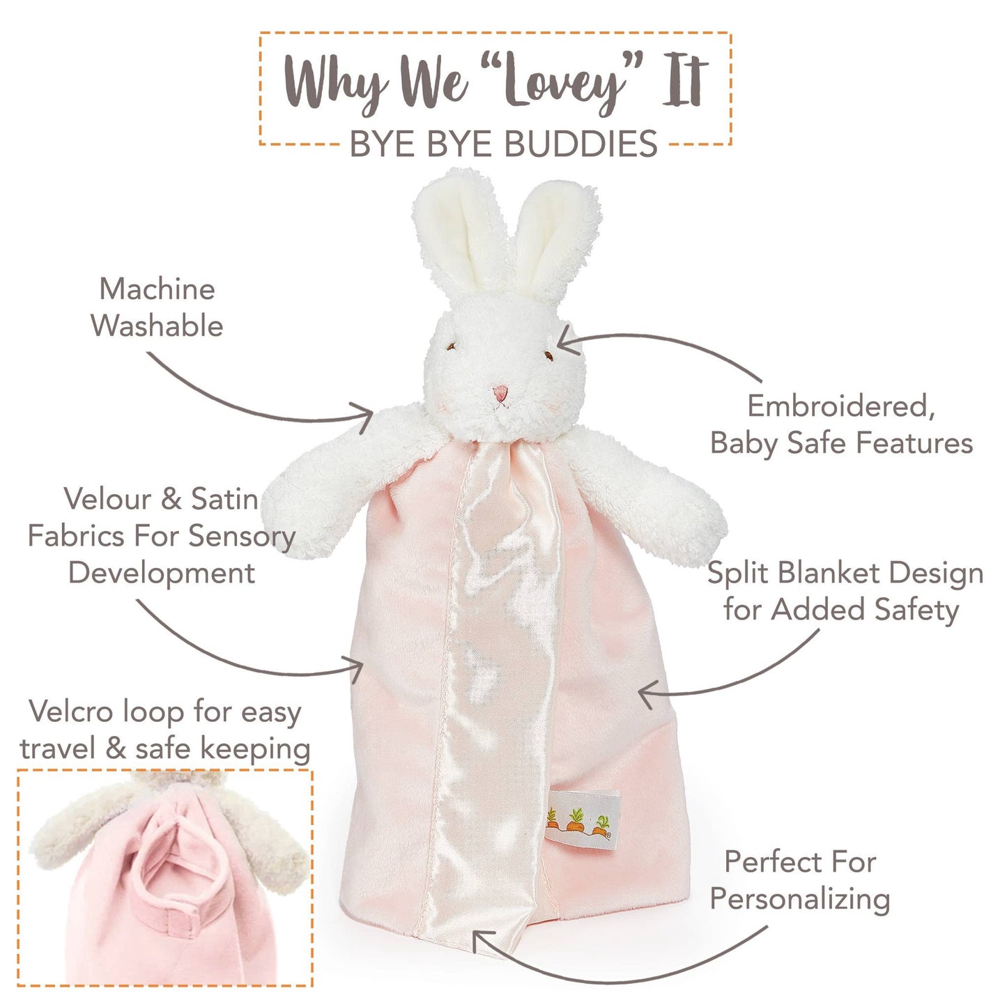 Pink Blossom Bunny Bye Bye Buddy | Bunnies By The Bay