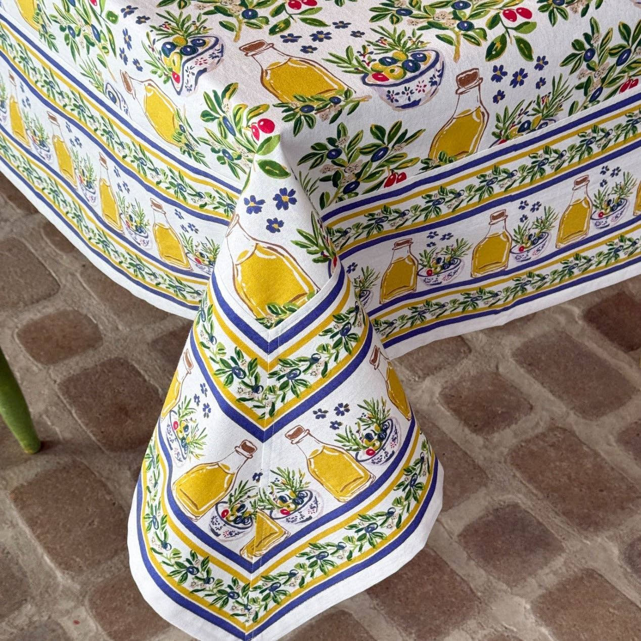 Olives Tablecloths | Mahogany