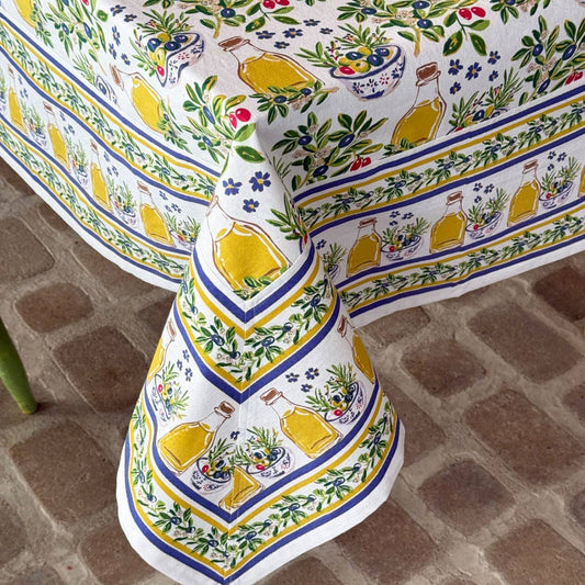 Olives Tablecloths | Mahogany