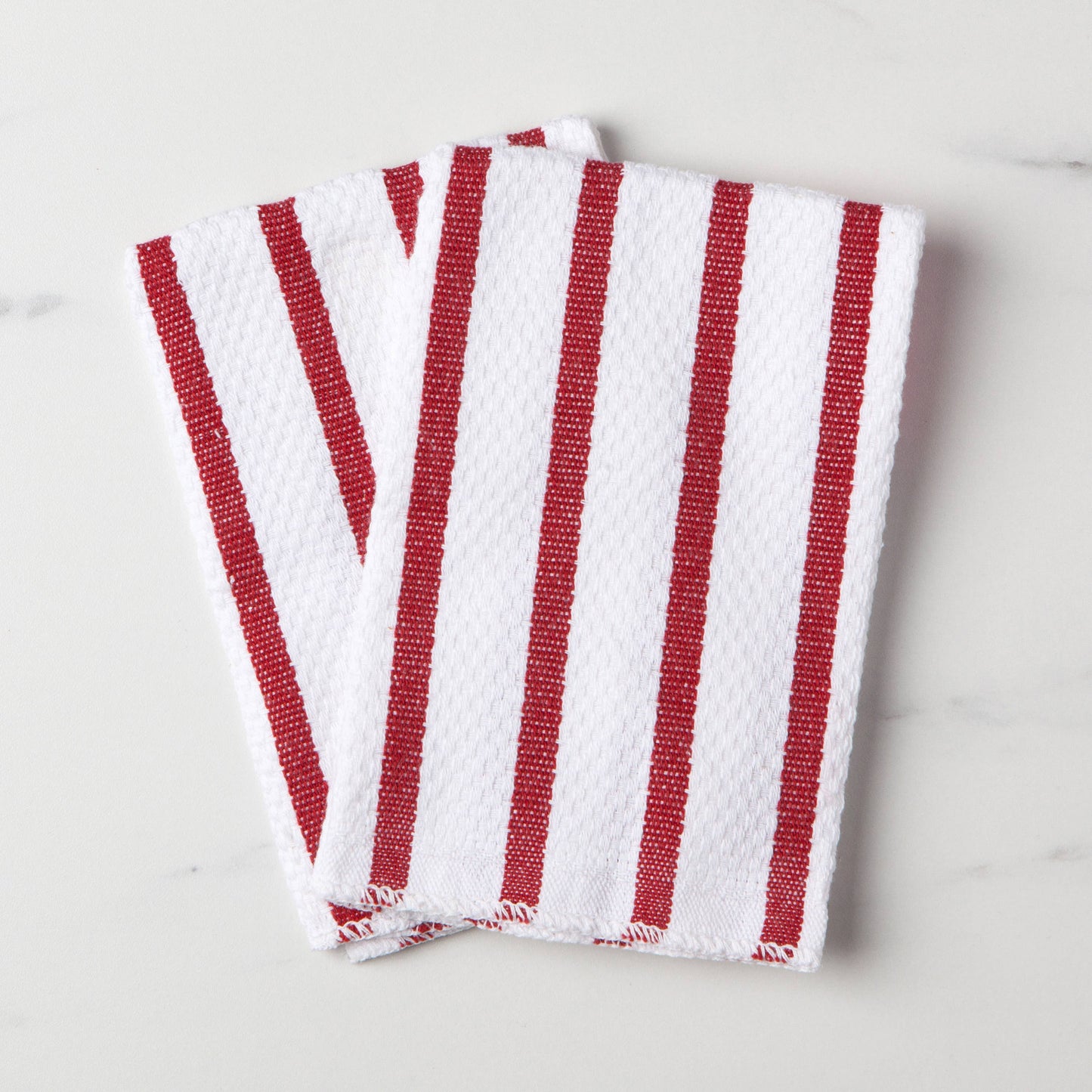 Basketweave Red Dishcloths (Set of 2) | Danica