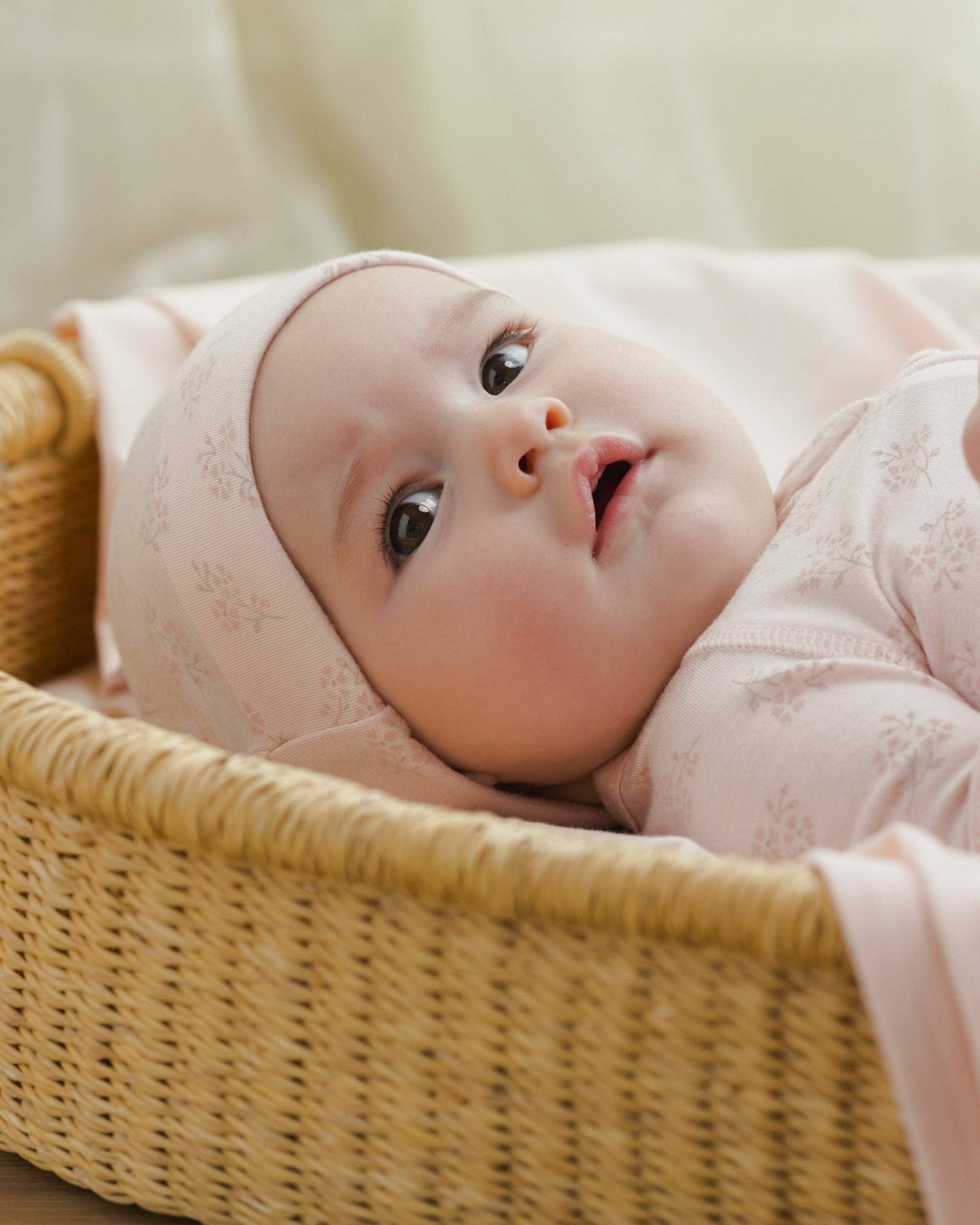 Modal Zip Footie - Pink Blossom | Quincy Mae