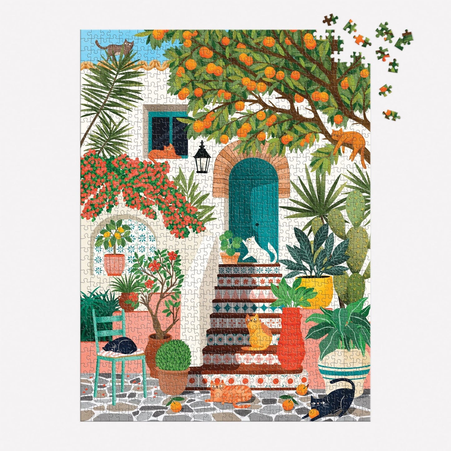Mediterranean Cats 1000 pc Puzzle | Galison