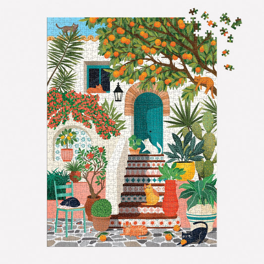 Mediterranean Cats 1000 pc Puzzle | Galison