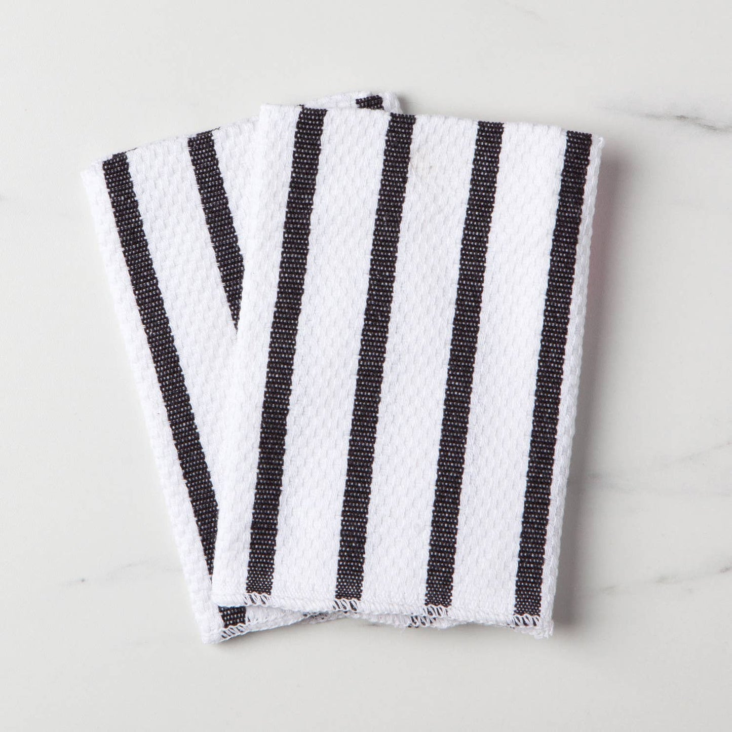 Basketweave Black Dishcloths (Set of 2) | Danica