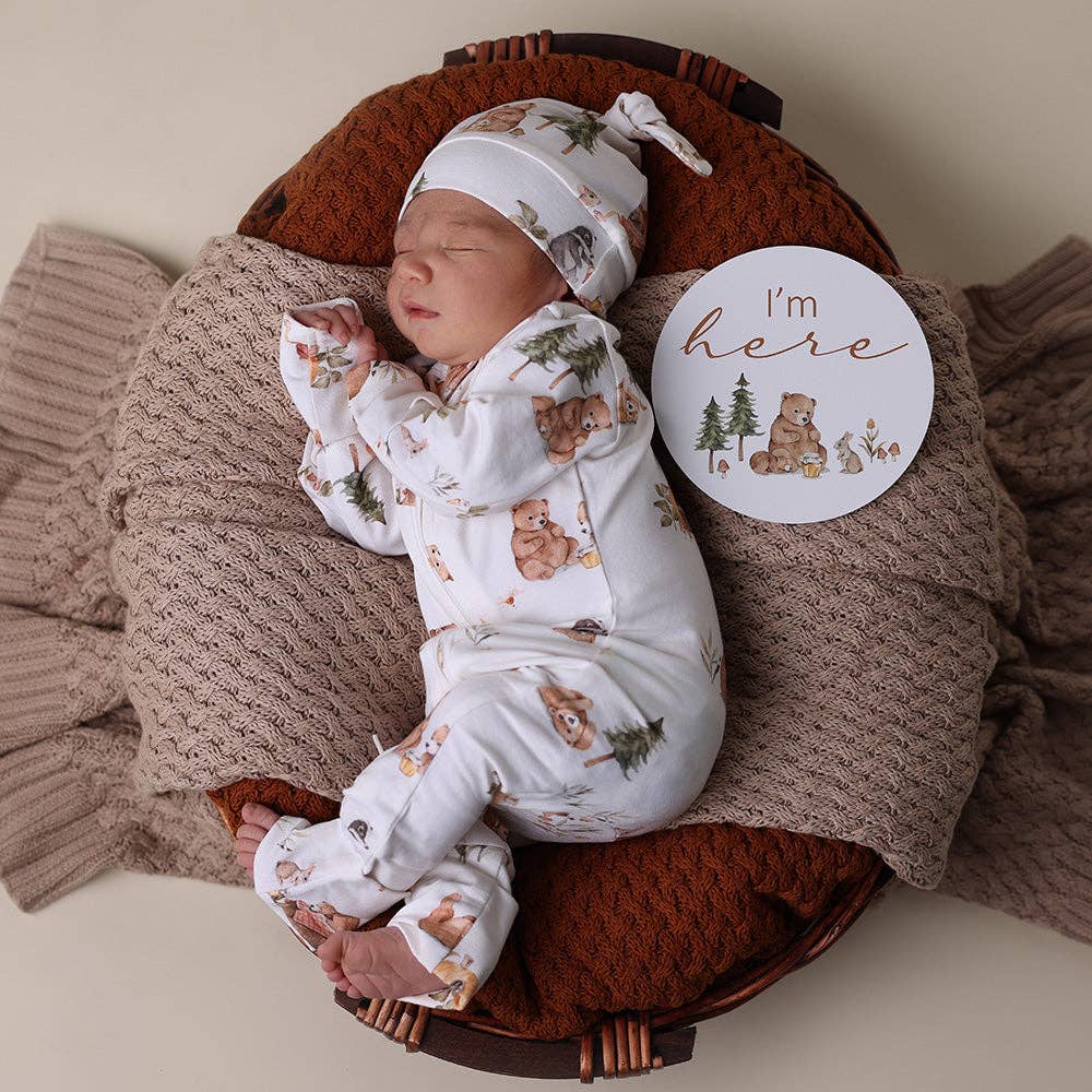Bears Organic Convertible Romper | Snuggle Hunny