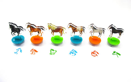 Horse Acrylic Self-Inking Stampers, 6 Pcs | Tiny Mills
