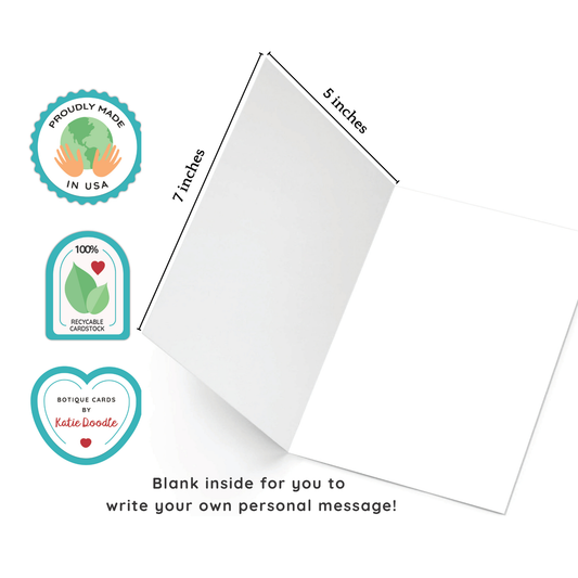 Capybara Birthday Greeting Card | Katie Doodle