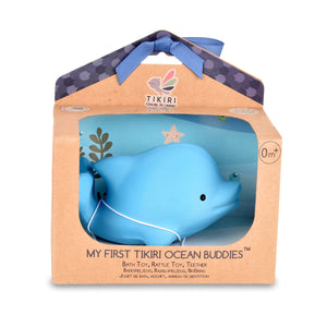 Dolphin Natural Organic Rubber Toy | Tikiri Toys