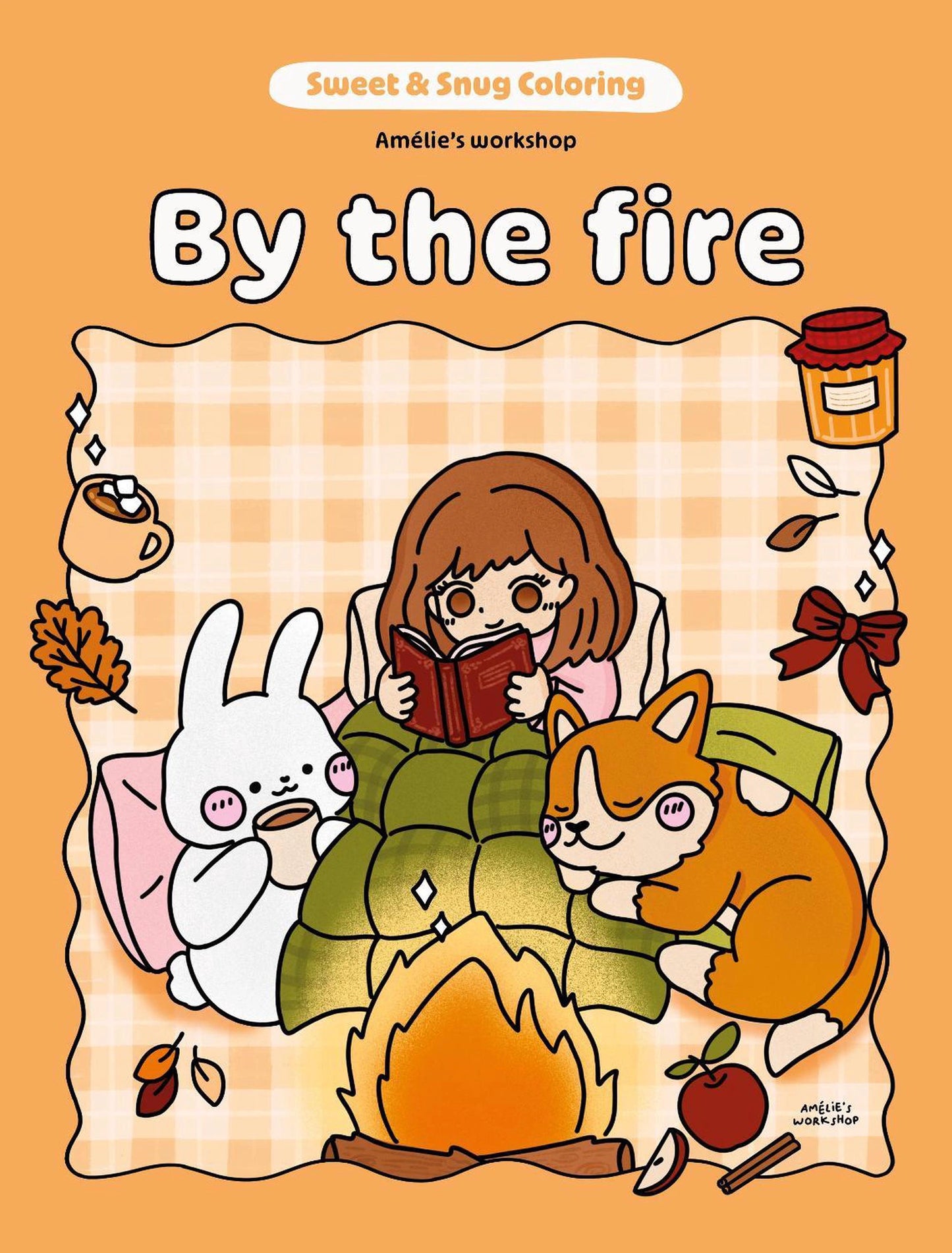 Sweet & Snug Coloring: By the Fire | Amélie’s Workshop