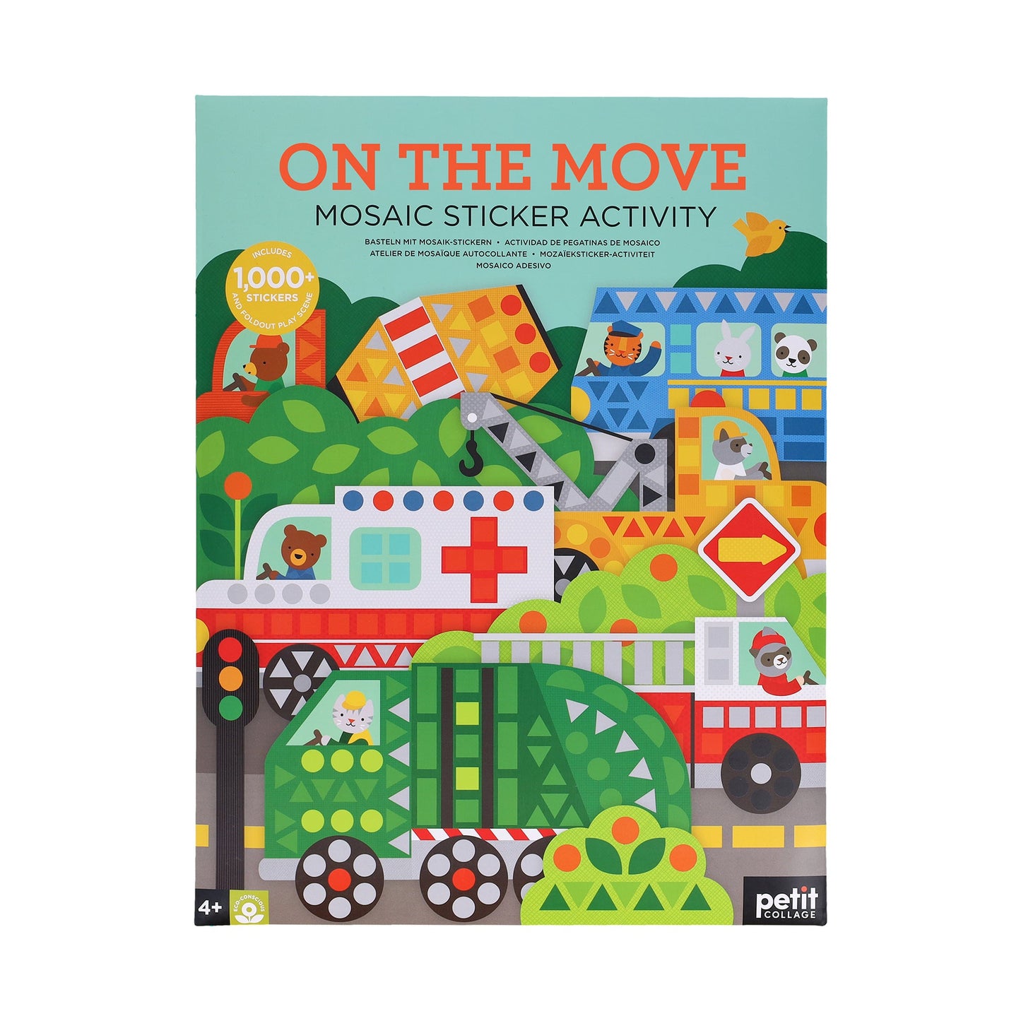 On The Move: Mosaic Sticker Activity | Petit Collage