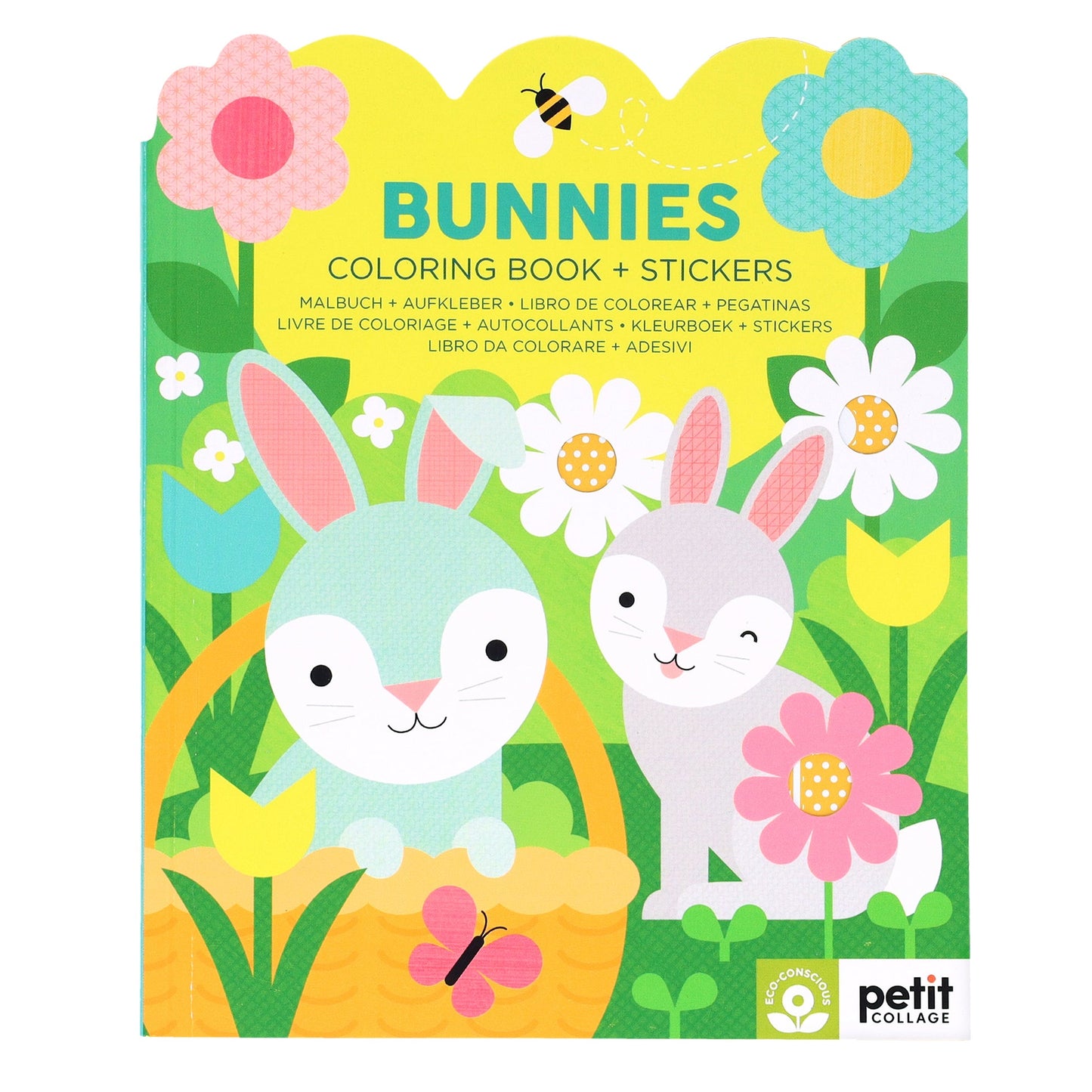 Bunnies Coloring and Sticker Book | Petit Collage
