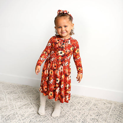 Auburn Twirl Dress | Gigi & Max