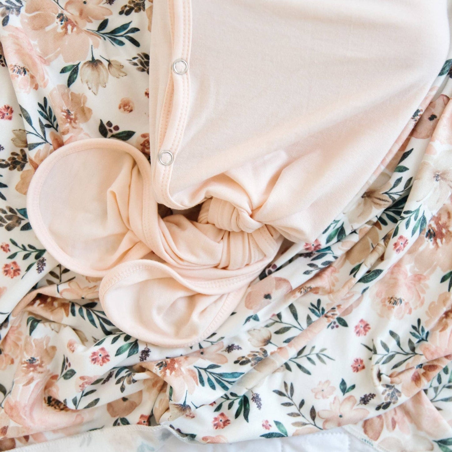 Blush Newborn Knotted Gown | Copper Pearl