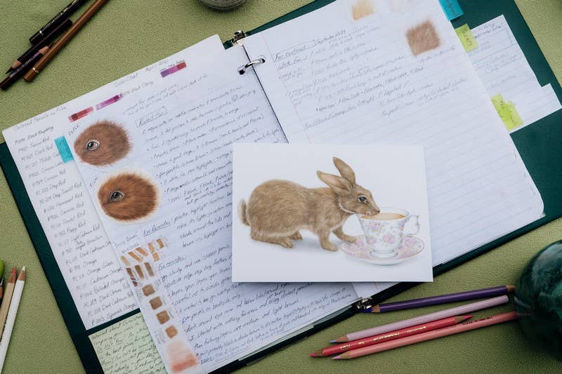 "Tea with Peter Rabbit" Blank Card | Ripples Greeting Cards