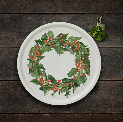 Holly Wreath Serving Tray | Koustrup & Co