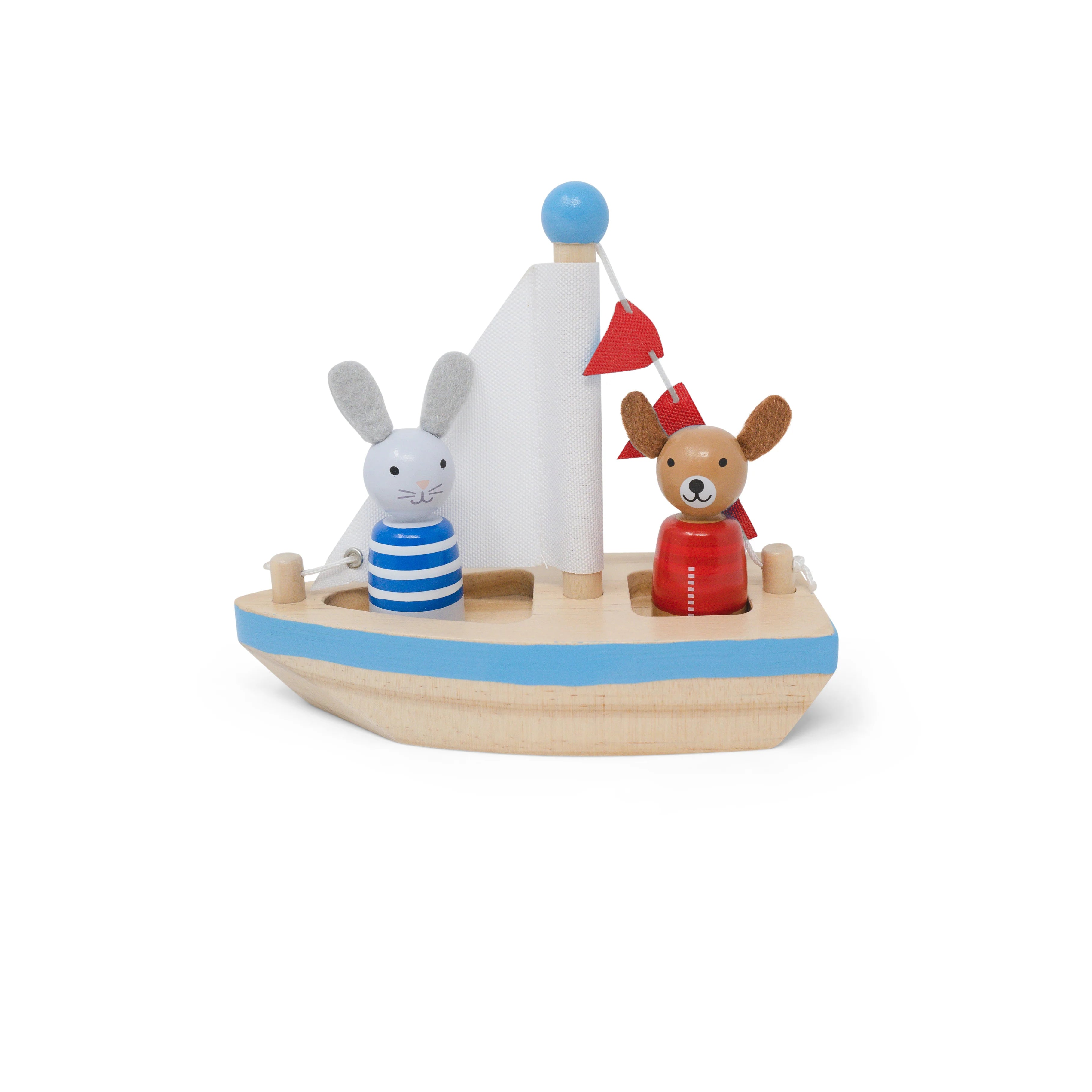 Boats & Buddies Bath Toy - Dog & Bunny | Jack Rabbit Creations