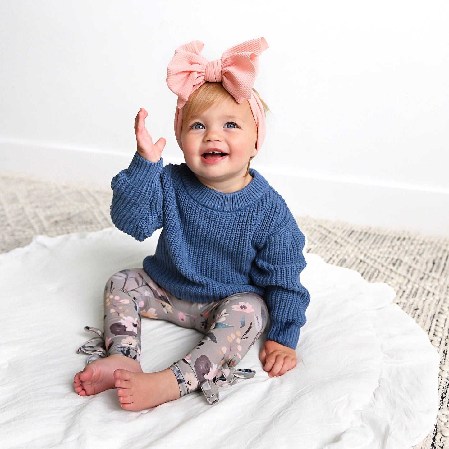 Steel Blue Sweater | Gigi & Max