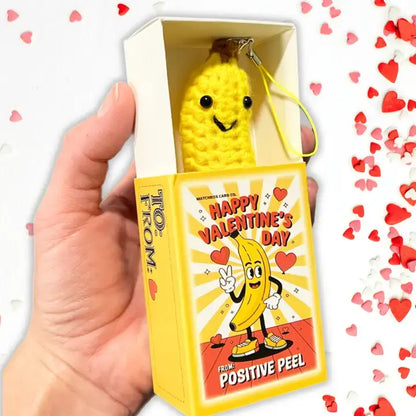 Positive Peel Banana Keychain | Katie Doodle