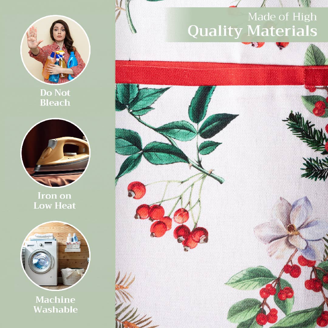 Noel Cotton Apron | Maison d'Hermine