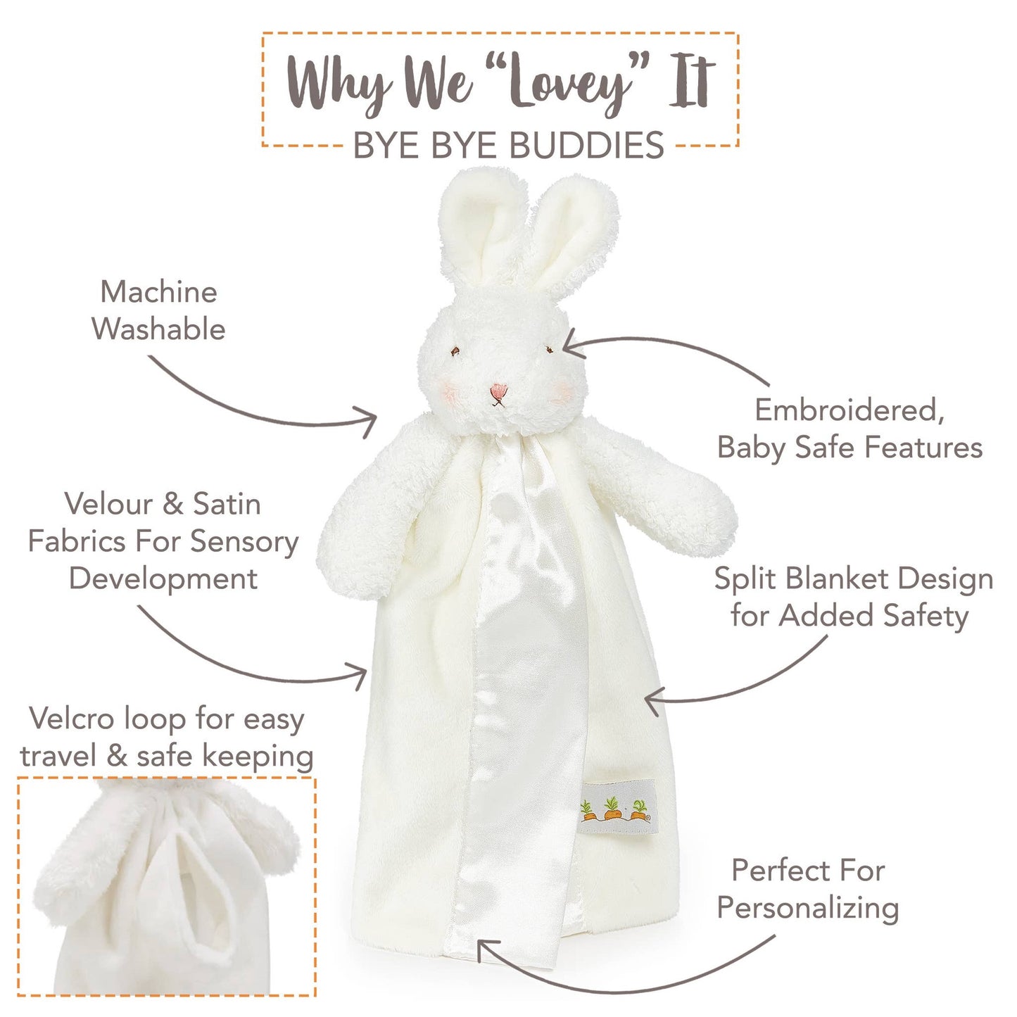 White Bun Bun Bunny Bye Bye Buddy | Bunnies By The Bay