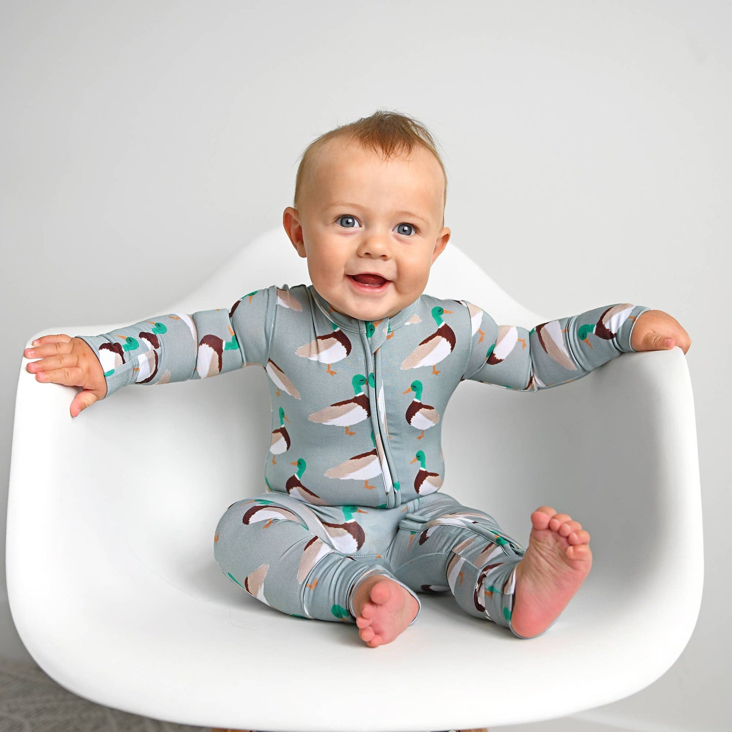 Wilder Duck Bamboo Romper | Gigi & Max