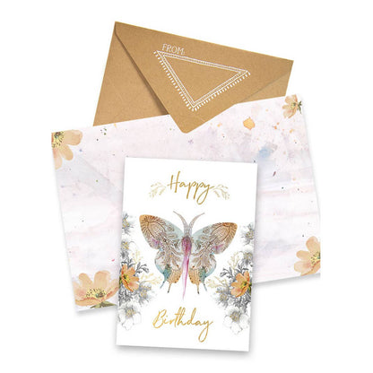 Paisley Butterfly Greeting Card | Papaya