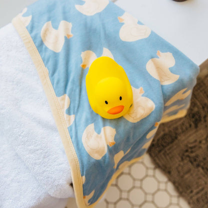 Ducky Premium Baby Knit Hooded Towel | Copper Pearl