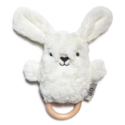 Beck Cream Bunny Soft Rattle | OB