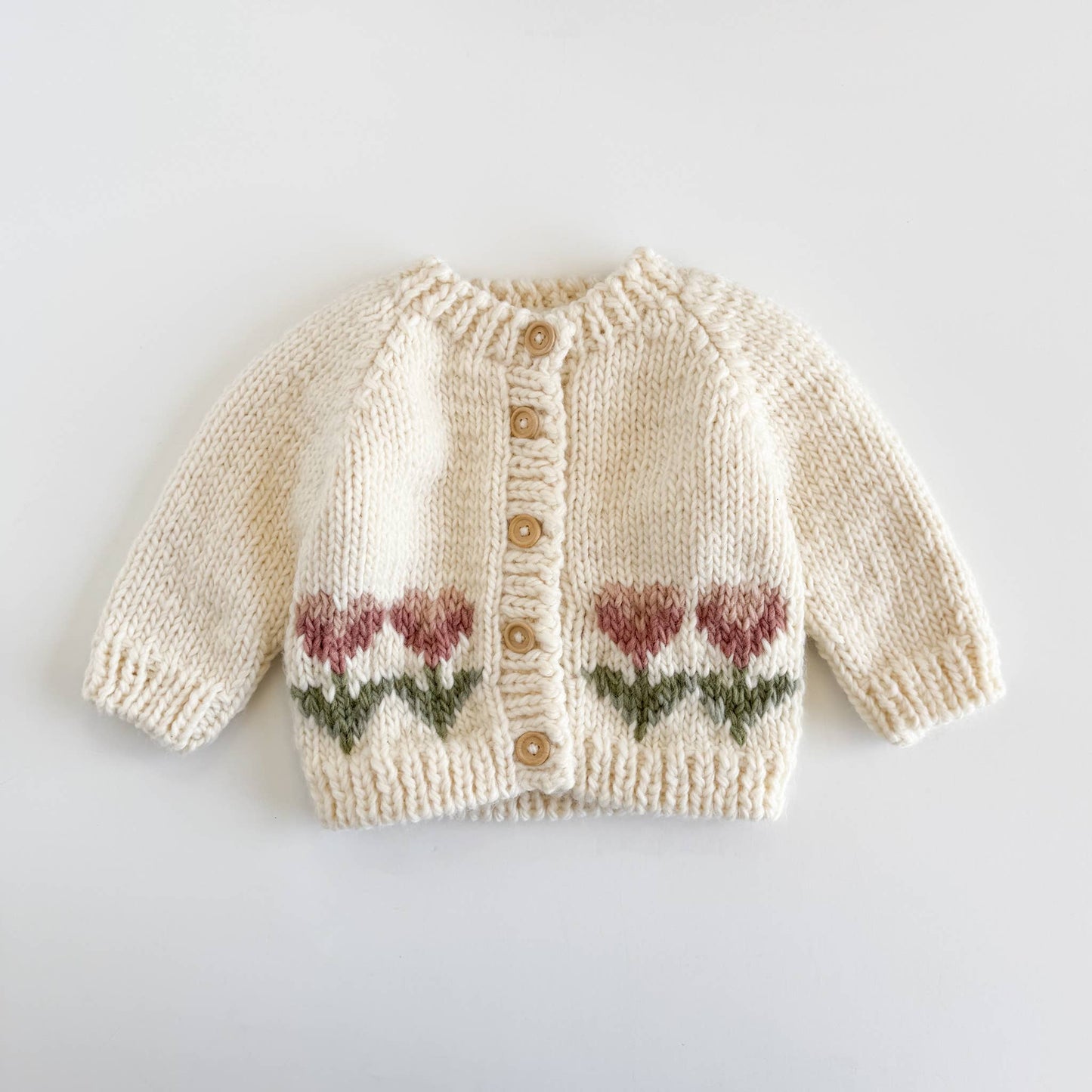 Tulip Flower Cardigan | Figgy Friends