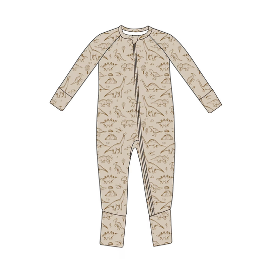 Bamboo Dino Convertible Romper | Emi Lei