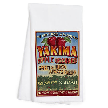 Yakima Apple Orchard Tea Towel | Lantern Press