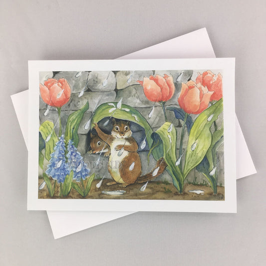 Spring Shower Notecard | Woodfield Press