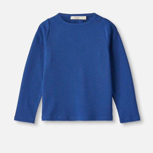 Kenna Long Sleeve Tee - Mazerine Blue | Fliink Denmark